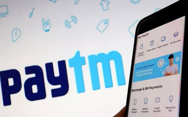 FILE PHOTO The interface of Indian payments app Paytm is seen in front of its l
