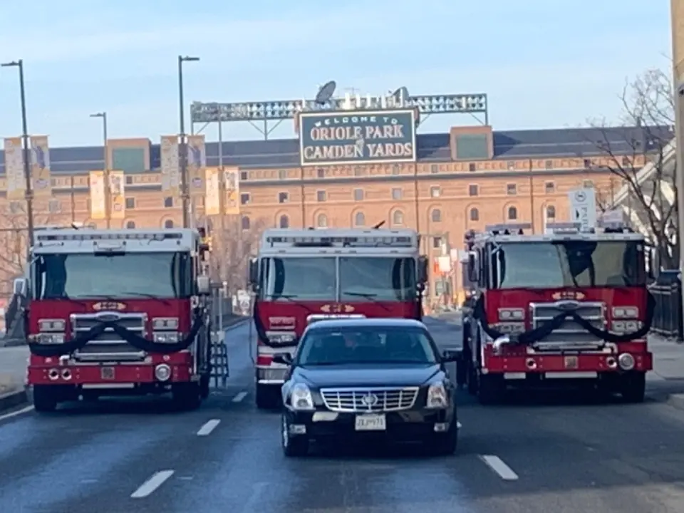 Baltimore Firefighters Funeral Service